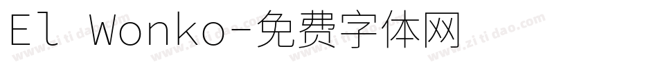 El Wonko字体转换